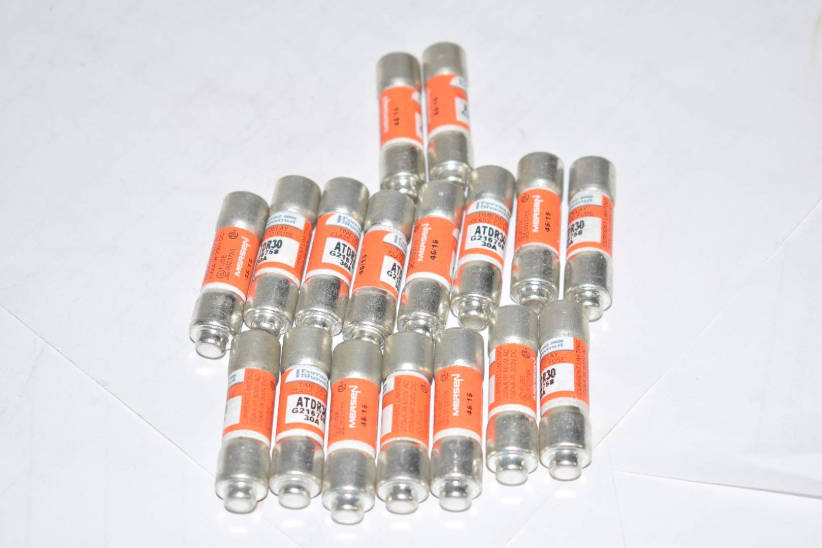 FERRAZ SHAWMUT ATDR30 Fuse, 30 AMPS, UL Class CC Fuse, TIME DELAY for Motor Starting Inrush Currents, 600 VAC (Pack of 1pc) Condition-New