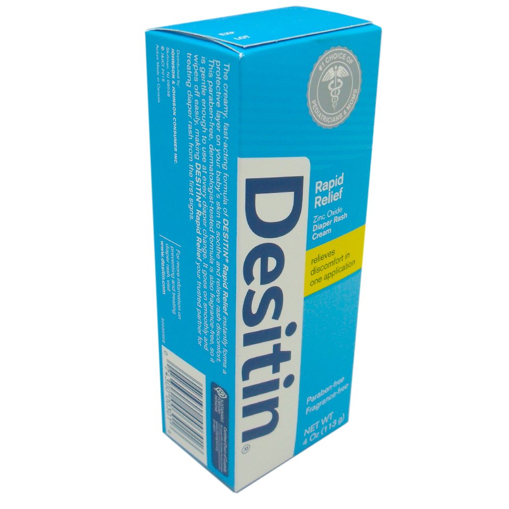 Desitin Daily Defense Baby Cream with Zinc Oxide to Treat, Relieve & Prevent Diaper Rash, Hypoallergenic, Dye, Phthalate & Paraben-Free, 4 Oz Condition-New