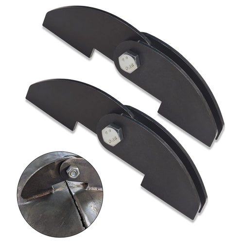 2 Pack Heavy Duty BBQ Smoker Hinge for BBQ Smoker Hinge Doors - Size: 8 X 2 1/4 DIY Parts Weld On Large 3/16 Plate Steel -Weld on-Black