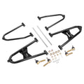 KUAFU Front A Arm Compatible with 2005-2008 Kawasaki KFX400/ Suzuki Quadsport Z400 LTZ 400 Adjustable Arms Suspension Black&Silvery