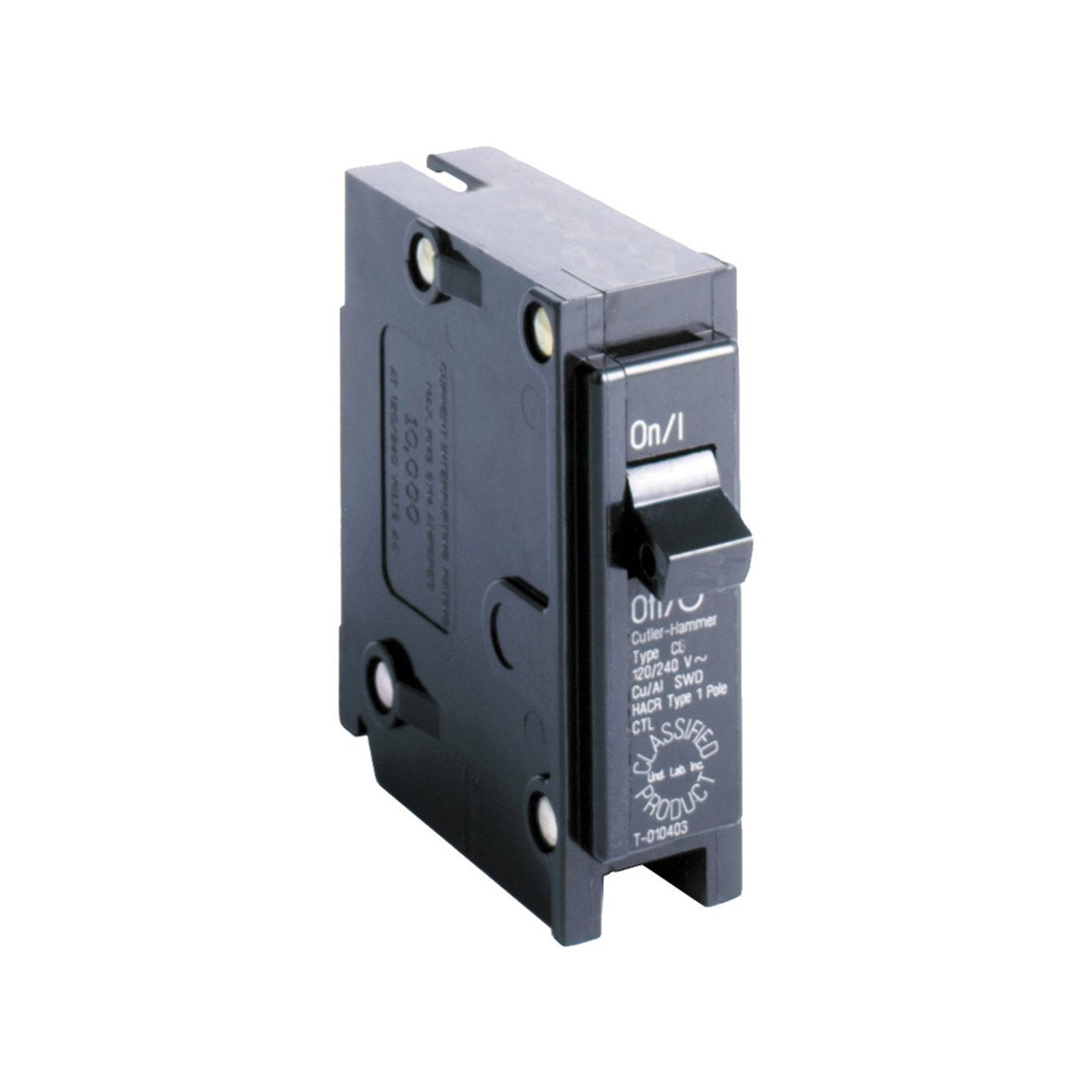 Eaton Corporation CL115CS Single Pole Ul Classified Replacement Breaker, 120V, 15-Amp