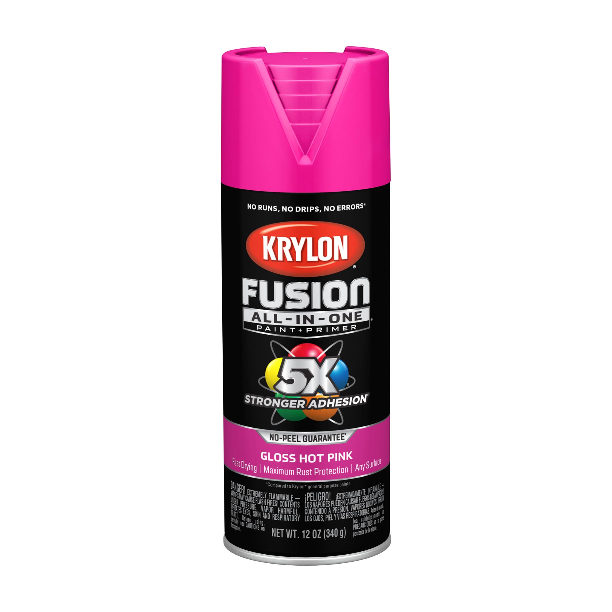 Krylon Fusion All-In-One 12 Oz. Gloss Spray Paint, Hot Pink - 1 Each