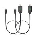 Charger Cable for Splatter Ball Gun, Gel Blaster, Axial SCX24 - 7.4V 2-Pack