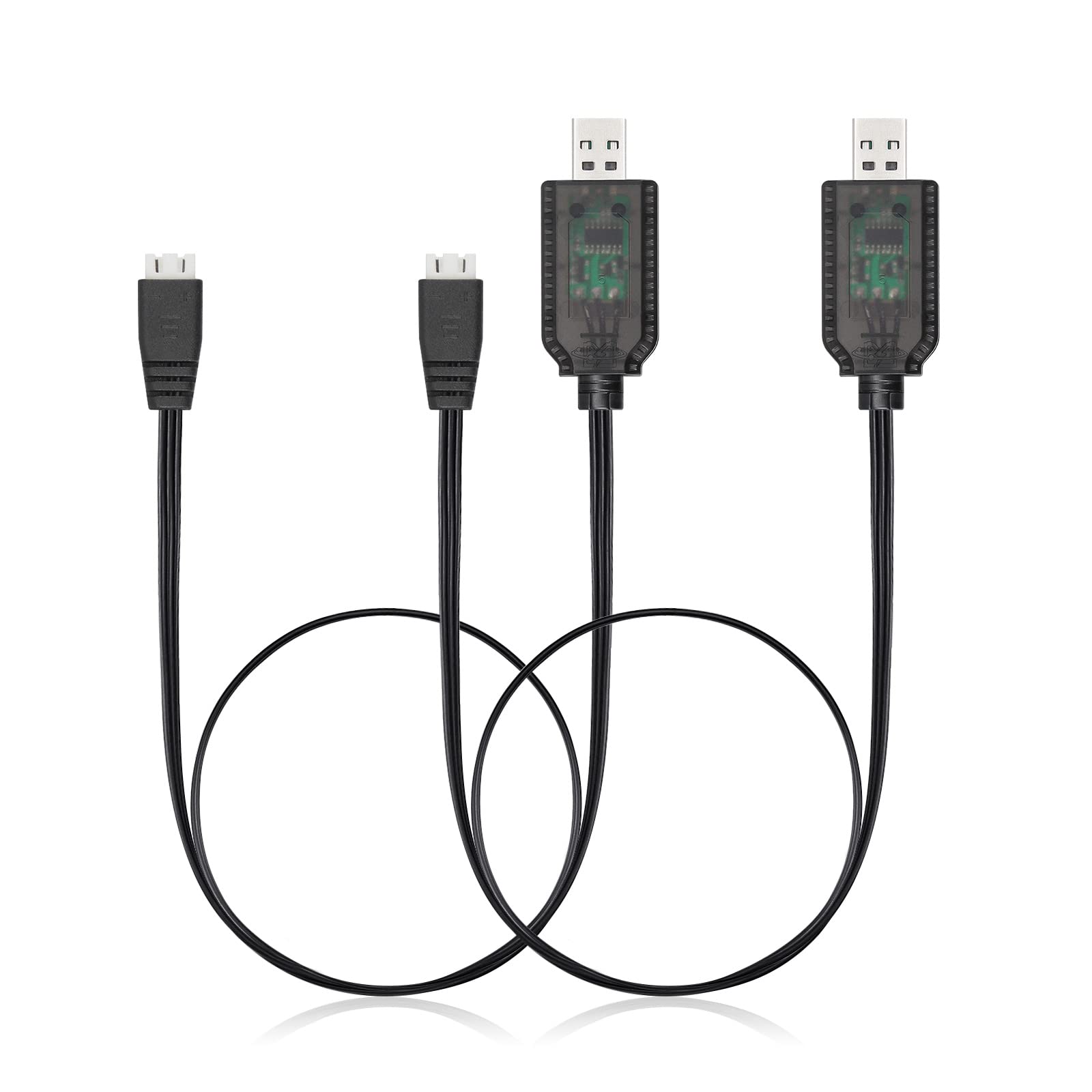 Charger Cable for Splatter Ball Gun, Gel Blaster, Axial SCX24 - 7.4V 2-Pack
