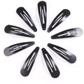 12 Pieces Snap Hair Clips for Women  Hair Barrettes 2 Inch Metal Black Hair Clip for Girls Kids Teens Hair Accessories
