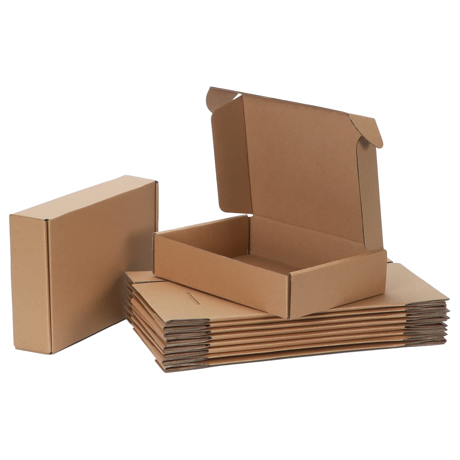Pemtow 9x6x2 Shipping Boxes Set of 20  Brown Corrugated Cardboard Literature Mailer Box for Packaging  Mailing  Business