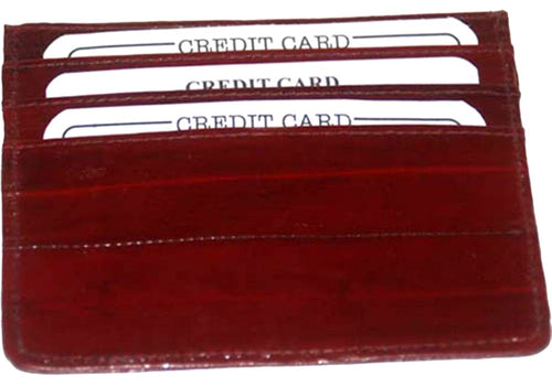 100% EEL Skin Thin Flat Credit Card Case #E170