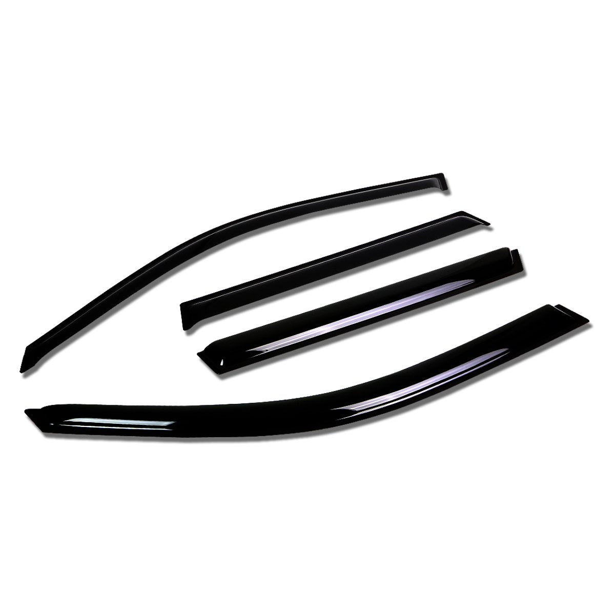 Auto Dynasty 4Pcs Tape-On Window Visor Compatible with 2011 2012 2013 2014 2015 2016 2017 BMW X3 2011-2017, Deflector Rain Guard, Acrylic Black
