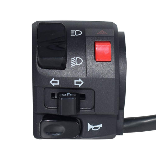 7/8 22mm Left ATV Motorbike Handlebar Switch Motorcycle Horn Turn Signal Warning Light Switches