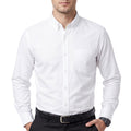 Cotton King Mens Shirts | 100% Cotton Long Sleeve Shirts For Men | Button Down Shirt Men | Oxford Mens Dress Shirts | S | White