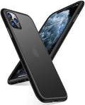 TORRAS Shockproof Compatible with iPhone 11 Pro Case, [Military Grade Drop Tested] Translucent Hard Matte Case with Soft TPU Bumper Slim Phone Case Designed for iPhone 11 Pro, Matte Black Condition-New