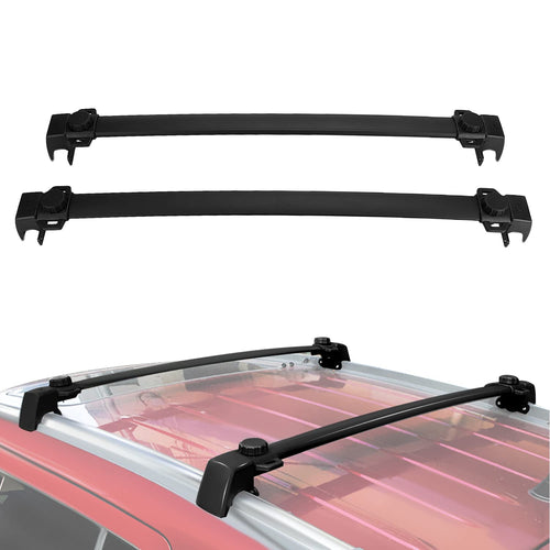 AUXMART Roof Rack Cross Bars for Jeep Compass MK (Old Body Style) 2011 2012 2013 2014 2015 2016, Rooftop Luggage Rack, Cargo Carrier Bars-Like New Condition-Like New