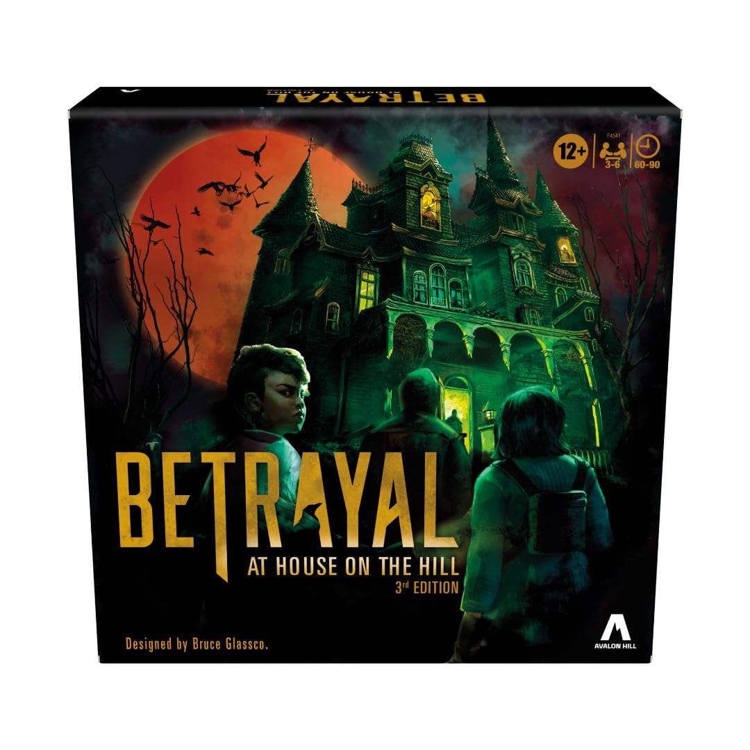 Hasbro Gaming Avalon Hill Betrayal at The House on The Hill 3rd Edition Cooperative Board Game,Ages 12 and Up,3-6 Players,50 Chilling Scenarios