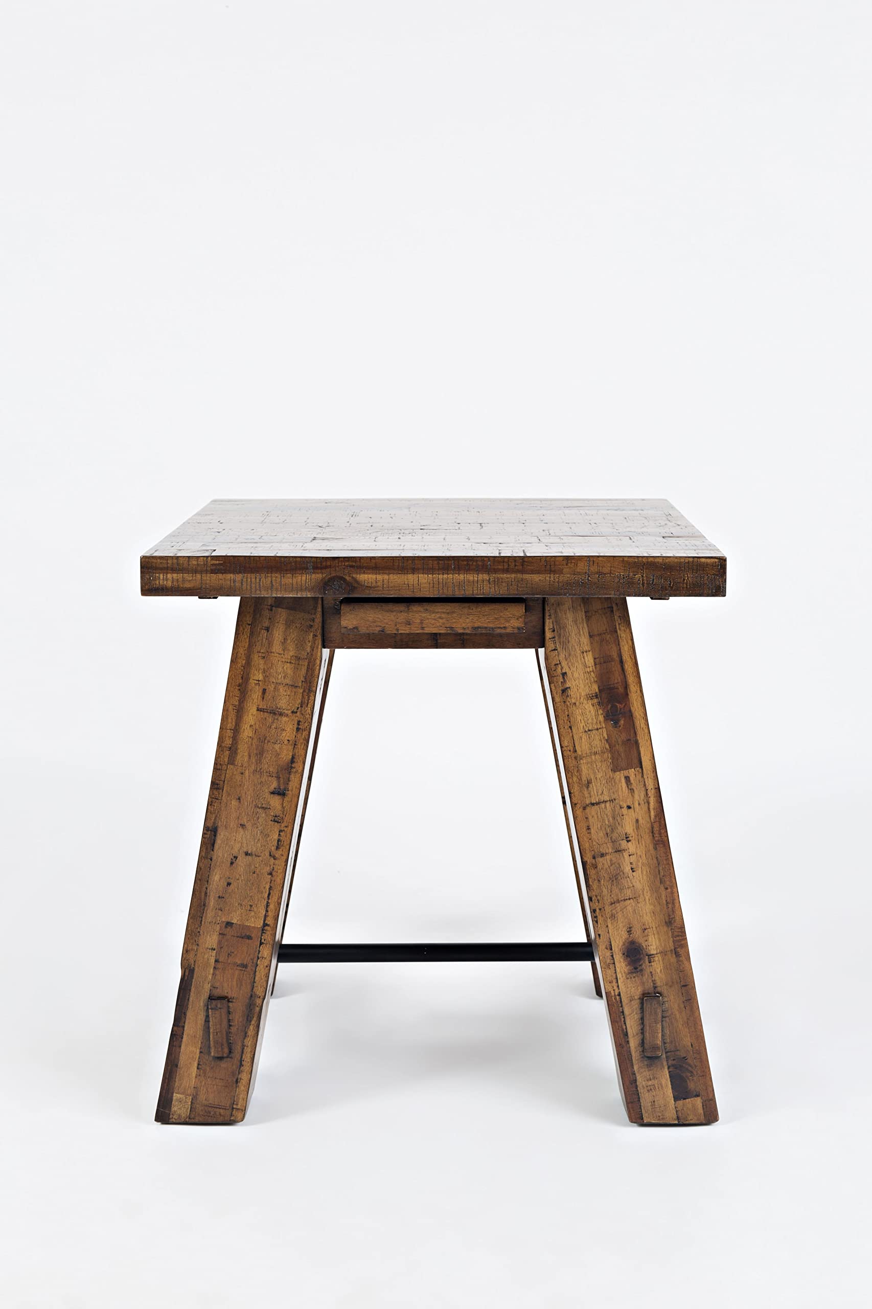 Cannon Valley Trestle Acacia End Table-Like New Condition-Like New