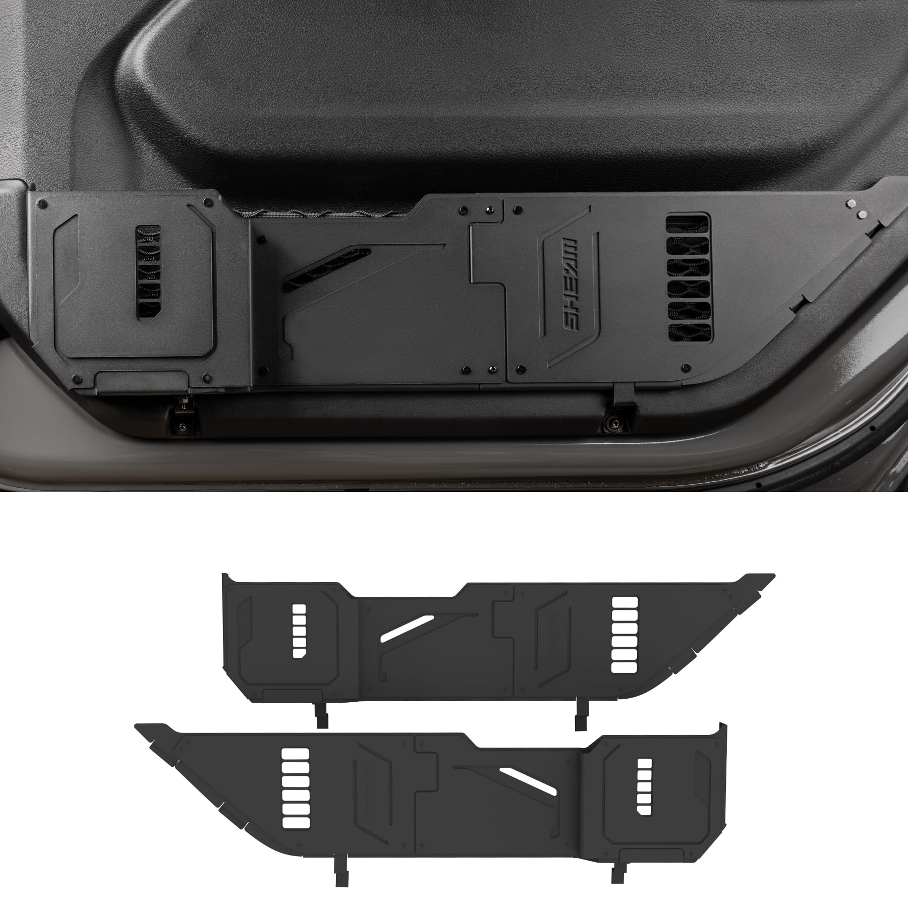 SHEAM Metal Front Door Pocket Storage For Jeep Wrangler JL/JLU 2018-2025