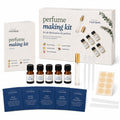 OurHands Perfume Making Kit Create Your Own Signature Perfume with 5 Premium Fragrance Oils, Perfumer’s Alcohol, Reusable Glass Atomiser, and Custom Naming Stickers