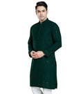 Divisive MenS Sequince Embroidered Cotton Blend Only Slim Fit Kurta (Dkrt18_7Xl_Bottle Green)
