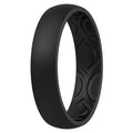 ThunderFit Women Breathable Air Grooves Silicone Wedding Bands Promise Rings 5.5mm Wide 1.8mm Thick - 1/4/8/12 Variety Multipack Condition-New