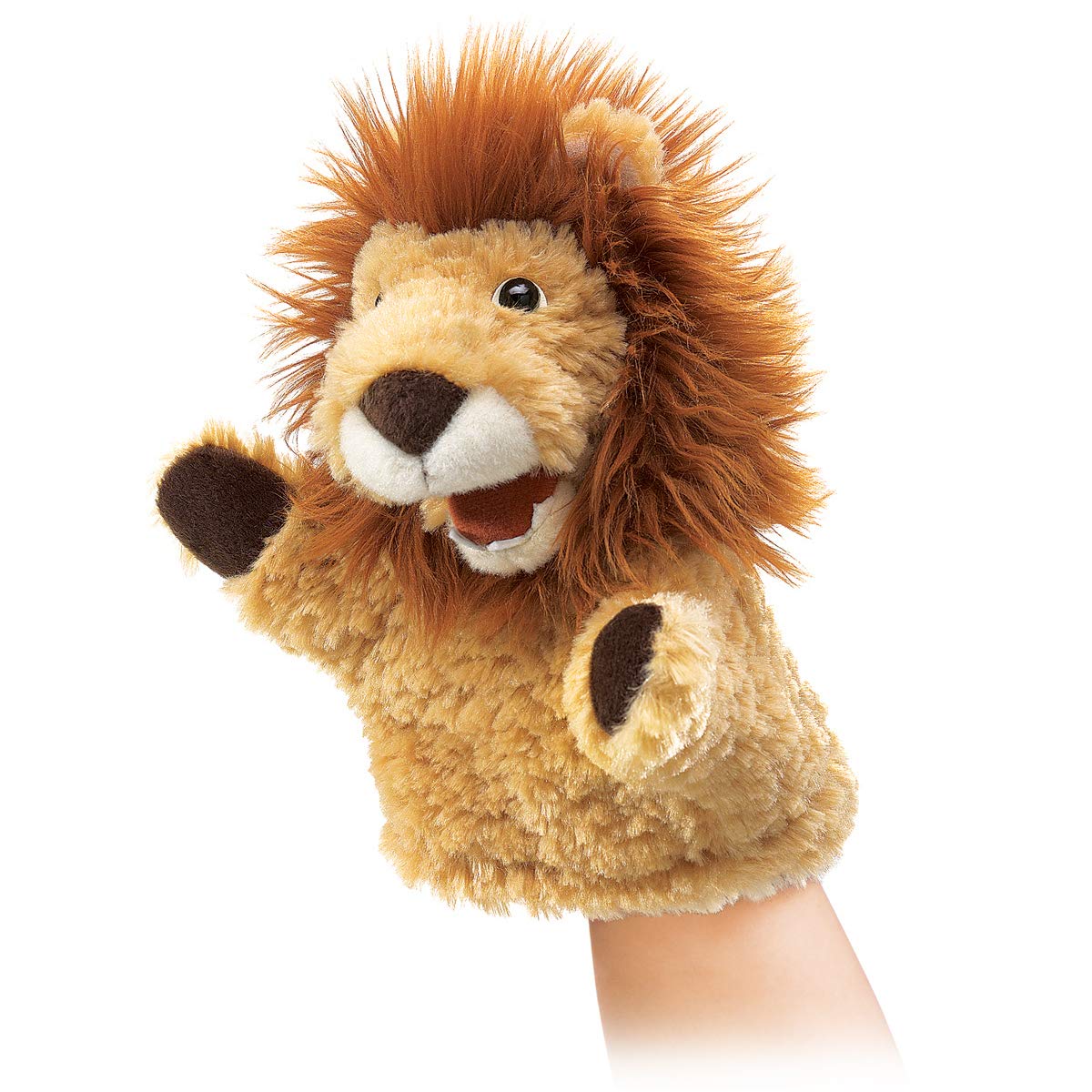 Folkmanis Little Lion Hand Puppet  Tan  1 EA