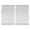 Zemibi S8C011 Stainless Steel Cooking Grid Grates Replacement for Napoleon Prestige PRO 500 Gas Grill Models  Solid Rods Grill Grates  17 3/4 x 27 1/2  2 Pack