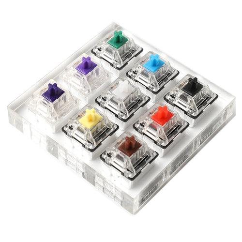 9 Key Gateron Green Clear White Gray Clear Zealio Purple Switches Shaft Testing Tool Switch Tester