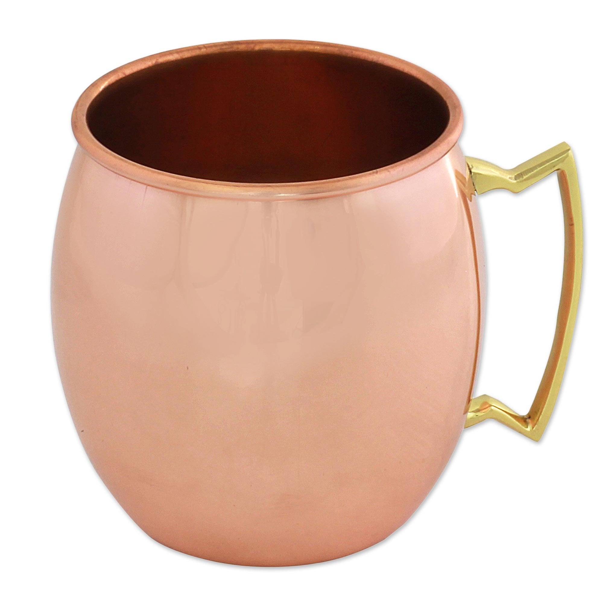 NOVICA Metallic Copper Mugs, 18 Oz., 'Classic Tavern' (Set Of 4) Condition-New