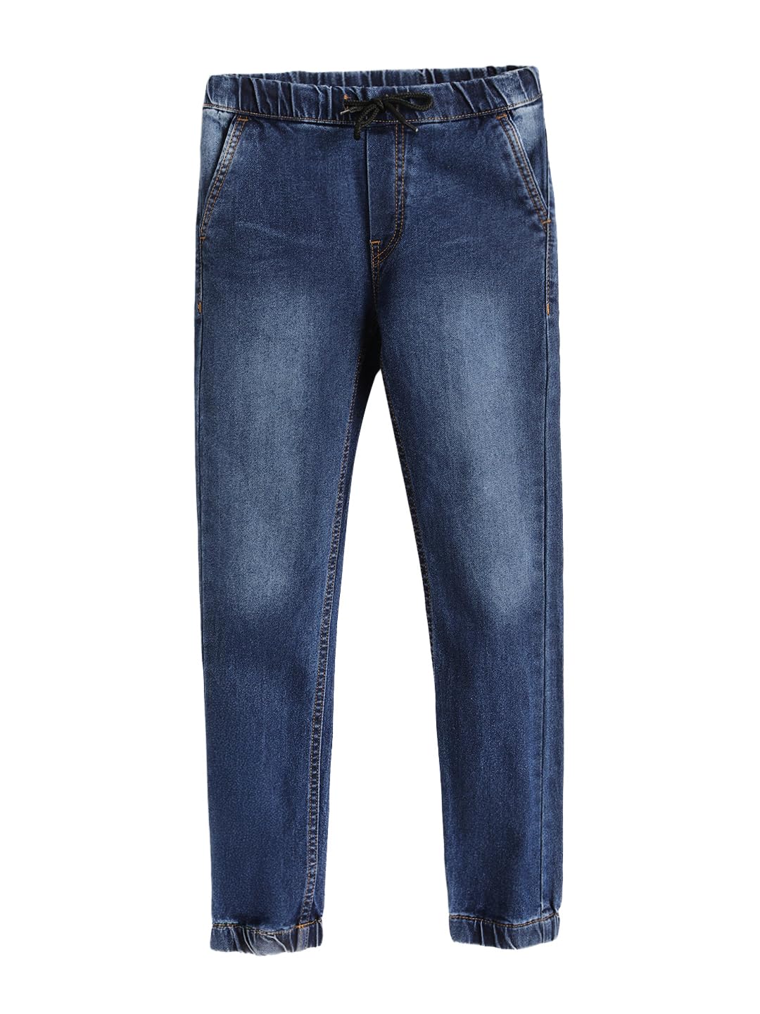 Urbano Juniors Boy's Blue Slim Fit Stretchable Jogger Jeans (junhpsjoggerboy-mblue-13-14) Condition-New