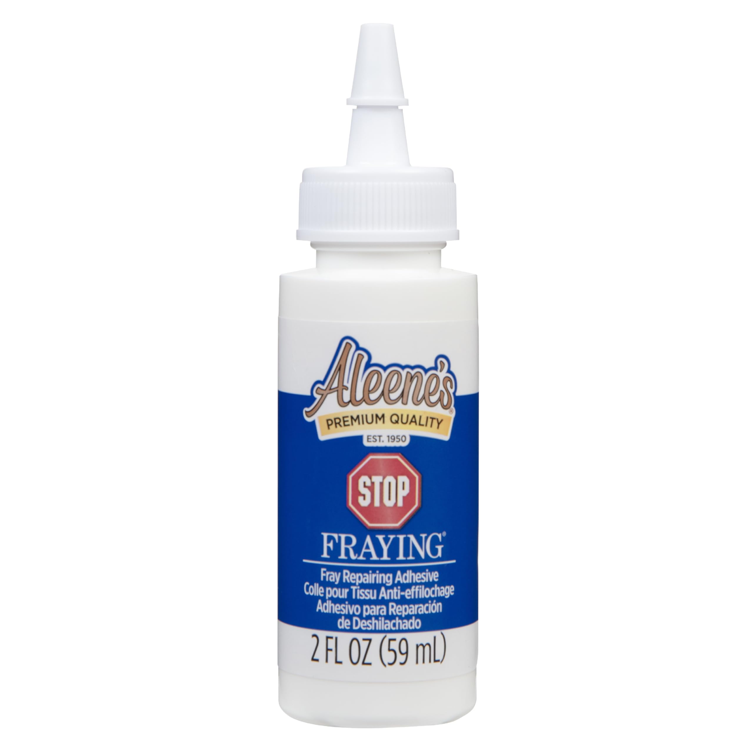 Aleenes Stop Fraying Fray Repairing Adhesive, Seam Sealing Glue for Frayed Edges on Fabric, 2 fl oz