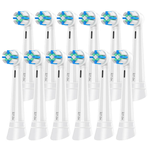 12 Pack Smart Cleaning IO Replacement Heads Compatible with Oral B iO 2 3 4 5 6 7 8 9 10 Series Electric Toothbrush  Brush Heads Compatible with Oral B iO Electric Handles  White
