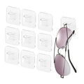 WPESI Wall Glasses Holder 10 Pack Acrylic Sunglasses Display Sunglasses Rack for Hanging Your Multiple Eyeglasses Sunglass Holder for Wall  Sunglasses Holder Eyeglass Holder Stand (Clear  1 Slot)