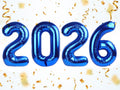 Dark Blue 2026 Number Balloons  2026 Decorations  40 Inch Balloon for New Years Eve Decorations & Graduation Decoration Party Supplies  2 6 20 26 Birthday Parties