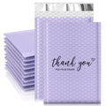 JinRuiKJ Bubble Mailers 4x8  50 Pack  Padded Envelopes  Strong Adhesion Padded Mailers  Cushioning Padded Shipping Envelopes for Jewelry  Makeup - Purple