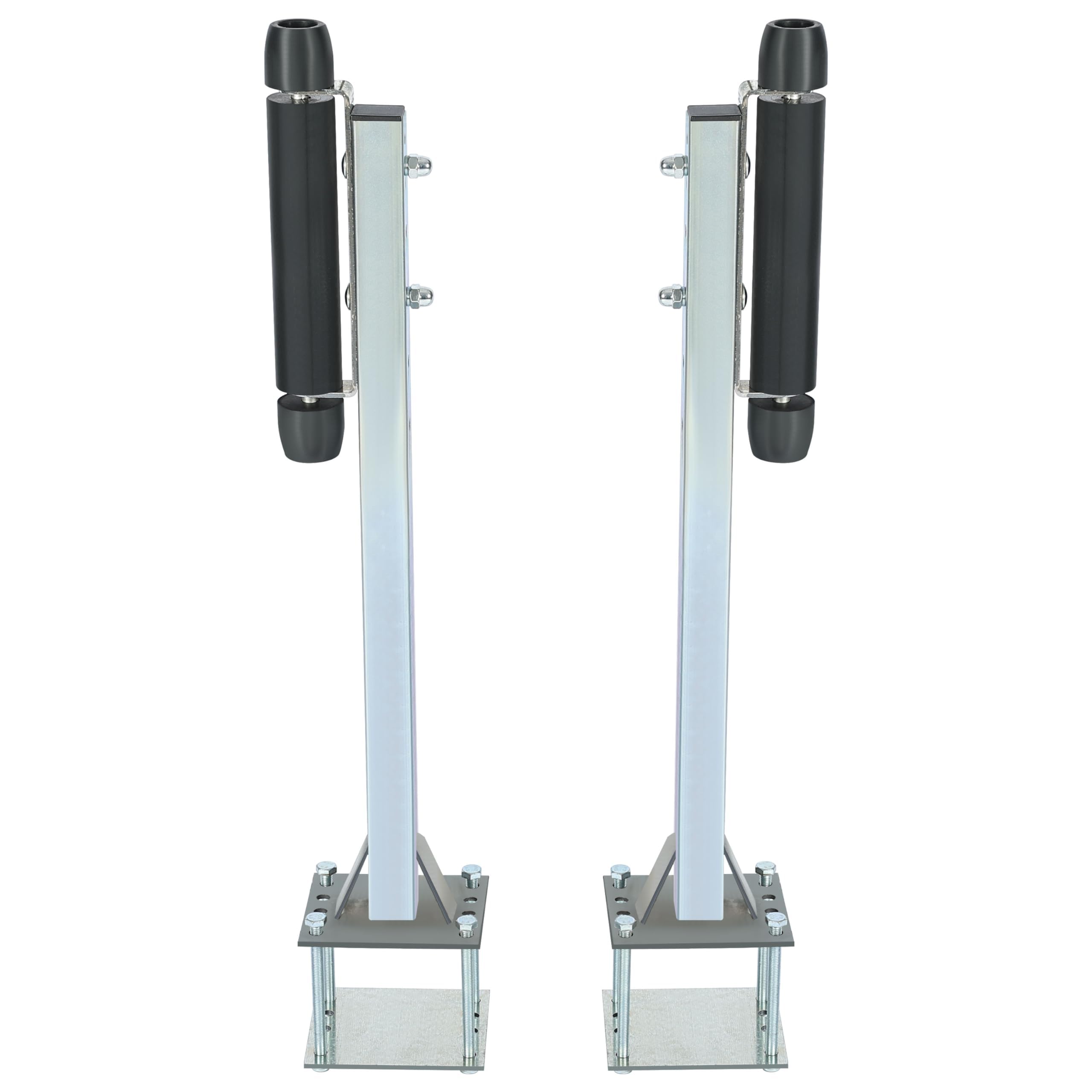KUAFU Adjustable 13-29.5 Trailer Guide Compatible with Boat Trailer Universal Fit Pontoon Trailer Guide-on Steel+Rubber Zinc-Plated Trailer Guide Poles