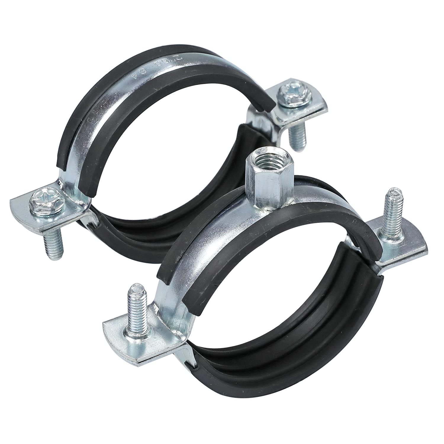 AKIHISA 10 Pcs Split Ring Pipe Hanger Heavy Duty Adjustable Pipe Bracket Clamp Wall Mount Ceiling Mount Pipe Supports ID 2 Inch(50mm)