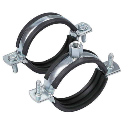AKIHISA 10 Pcs Split Ring Pipe Hanger Heavy Duty Adjustable Pipe Bracket Clamp Wall Mount Ceiling Mount Pipe Supports ID 2 Inch(50mm)