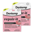 Dentemp Repair Kit - Repair-It Advanced Formula Denture Repair Kit - Repairs Broken Dentures, Mends Cracks and Replace Loose Teeth - 2 Pack (8 Count) - (Packaging May Vary)