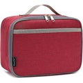 FlowFly Kids Lunch box Insulated Soft Bag Mini Cooler Back to School Thermal Meal Tote Kit for Girls  Boys Women Men  Deep Red