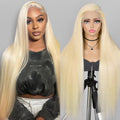 Alididi 613 13x6 Lace Front Wig Human Hair 200 Density Blonde Wig Human Hair 613 Lace Front Wig Human Hair Straight Lace Frontal Wig Human Hair Pre Plucked With Baby Hair (20Inch  613 Blonde Wig)
