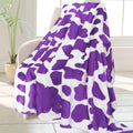 HSEEC Warm Blanket Purple Throw Blankets Fleece Blanket Soft for Bed