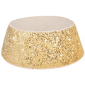 TomteNisse Christmas Tree Collar 31.5 Inch Sequin Christmas Tree Base Covers Foldable Round Xmas Tree Ring for Artificial Trees  Gold Christmas Tree Basket for Holiday Decorations Home Decor