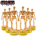 HEMEIYU 6 Packs Halloween Best Costume Skeleton Trophy ,Halloween Skull Party Favor Prizes