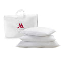 Marriott Luxury Hotel Pillows | Queen Size Feather & Down Pillow for Side & Back Sleepers | Plush Dual-Chamber Design, Hypoallergenic & Machine Washable | 2 Pack
