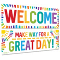 Sproutbrite Classroom Decorations - Welcome Banner and Poster for Teachers - Bulletin Board and Wall Decor for Pre School  Elementary and Middle School