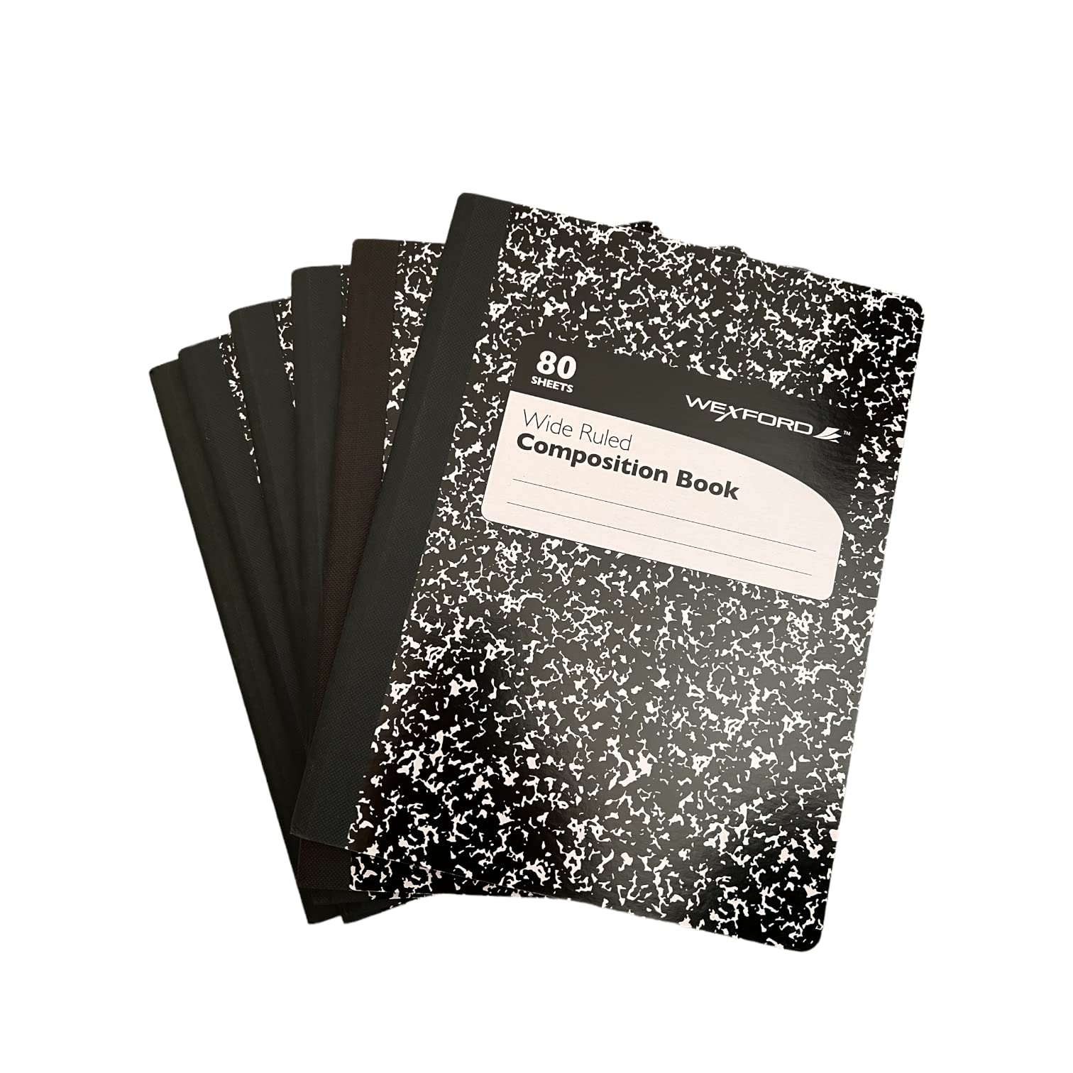 Wexford Composition Book Black/White 80 Sheets Condition-New