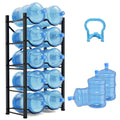 Semoprus 5 Gallon Water Bottle Holder for 10 Bottles, 5 Tiers Heavy-Duty Water Cooler Jug Rack with Reinforcement Frame for Home, Office, Restaurant Condition-New