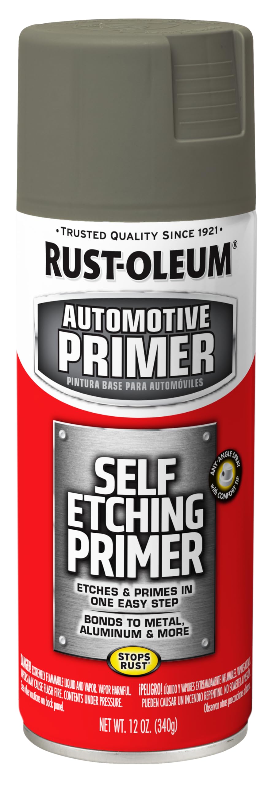 Rust-Oleum Automotive Self Etching Primer Spray, Dark Green