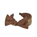 Yonchic Leopard Print Bowknot Headband for Women& Girls  Cute Fashion Wide Non-slip Bow Headbands Fabric Cloth Hairbands Hair Accessories (Coffee)