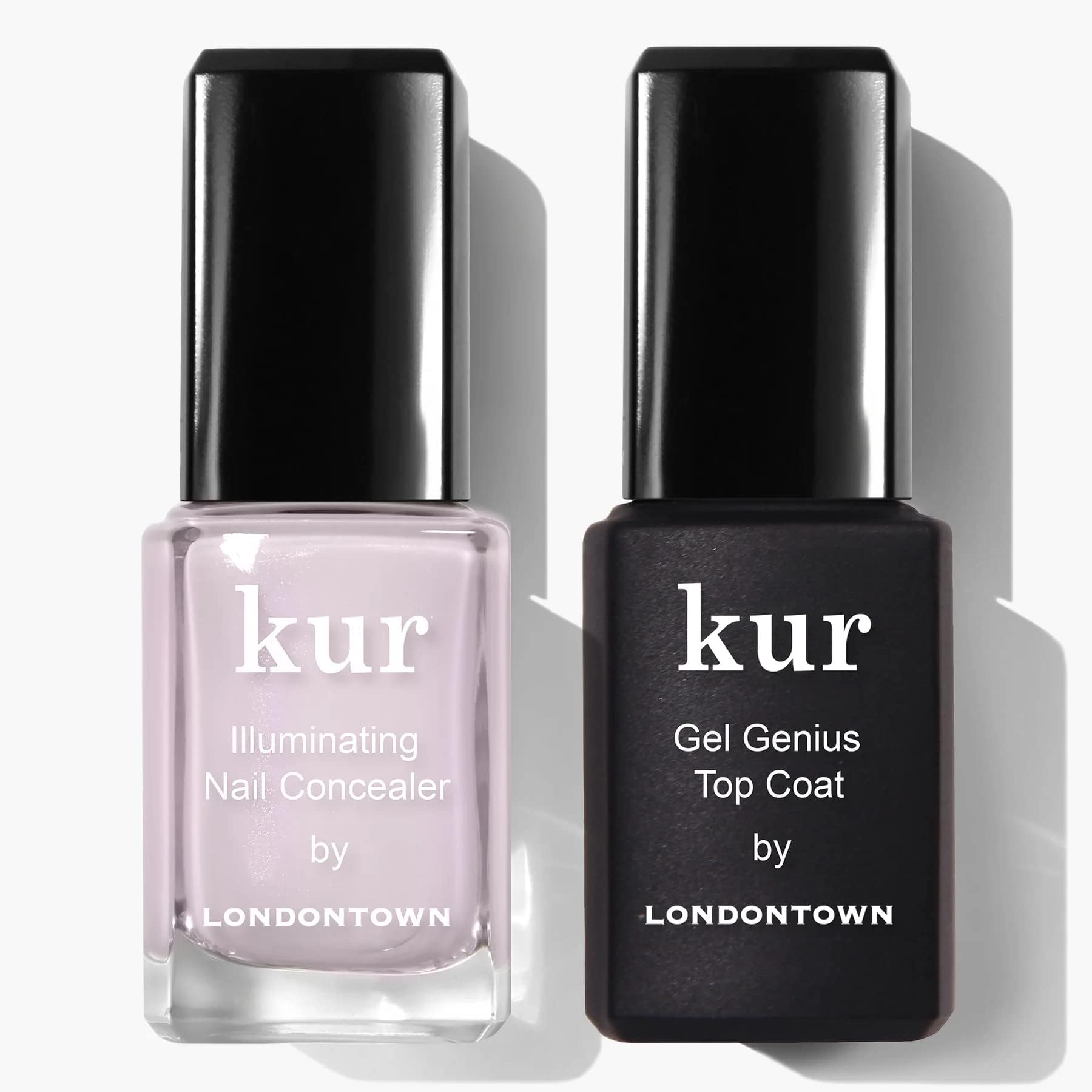 LONDONTOWN kur Nail Concealer & Gel Genius Top Coat, Pink + Top Coat