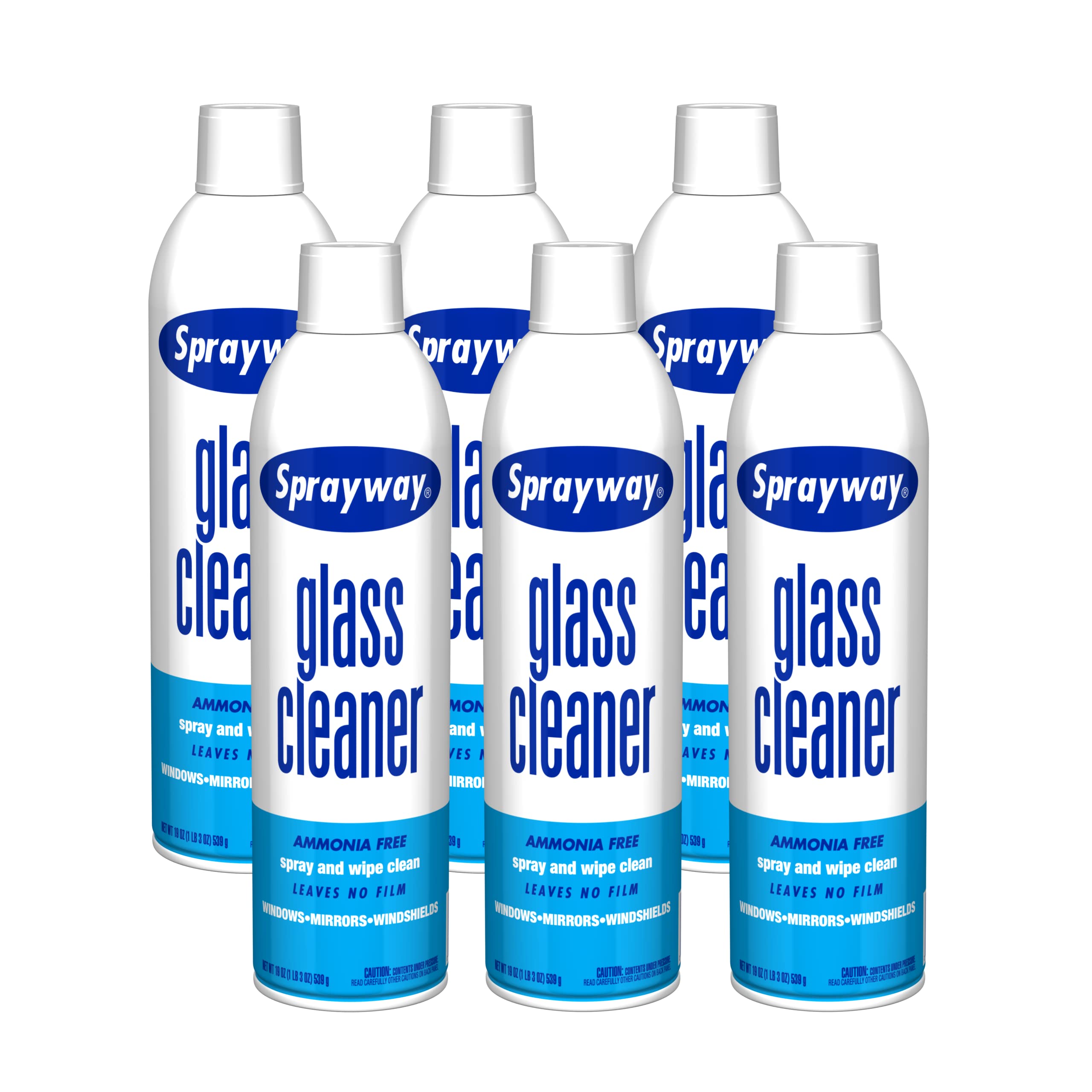 Sprayway Glass Cleaner with Foaming Spray for a Streak-Free Shine for Home and Automotive Use, 19 oz., Pack of 6 Condition-New