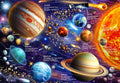 JOYZEXY 100 Piece Puzzles for Kids Ages 4-8-10  Solar System Puzzles 100 Pieces for Kids Science Educational Space Planet Puzzle Toys for Kids 4-6  5-8  6-8  8-10 Boys Girls